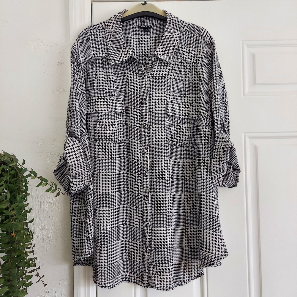 Torrid Long Sleeve Blouse